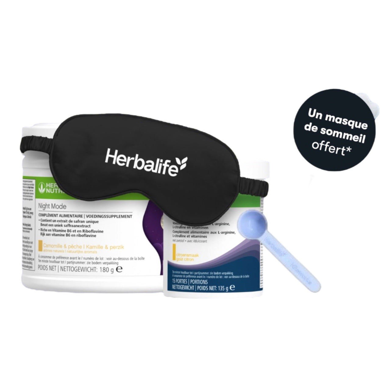 Pack Bien-être Nocturne Herbalife – Night Mode, Niteworks & Masque Offert